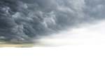Récupération d'une photographie de nuages orageux.